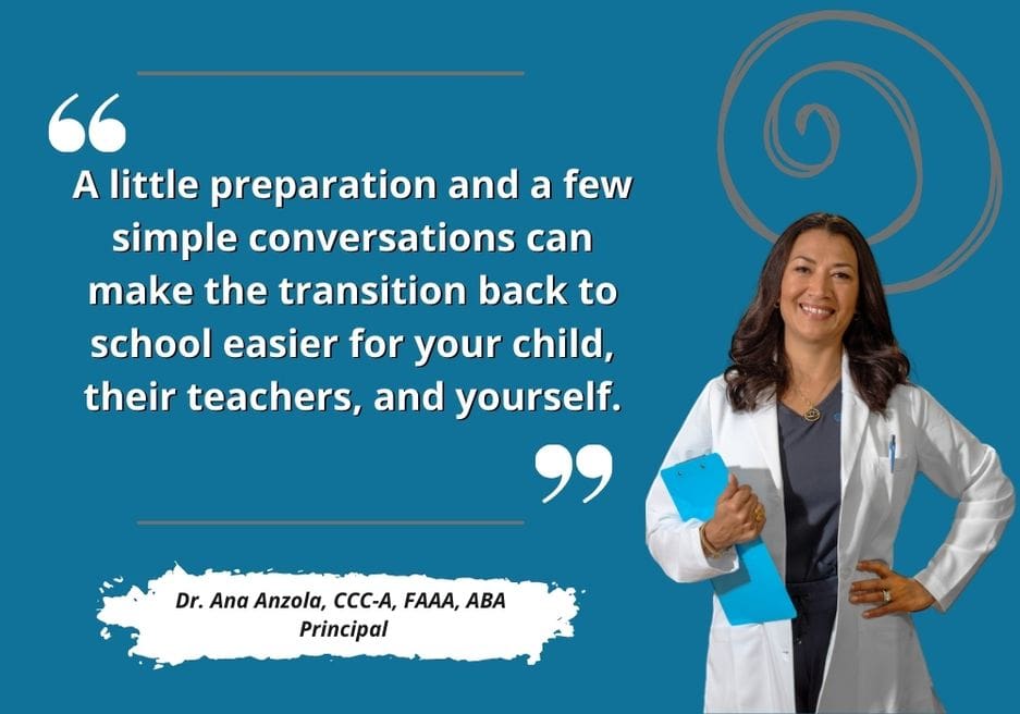 A little preparation and a few simple conversations can make the transition back to school easier for your child, their teachers, and yourself.